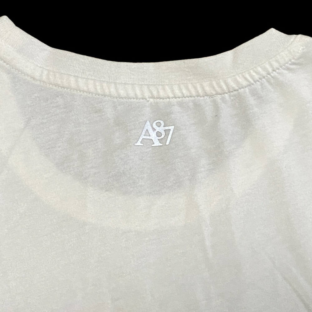 Aeropostale Sport White Printed Short Sleeve T-Shirt Size L | New - Picture 8 of 8